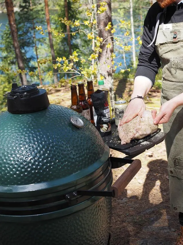 beer can chickenin esivalmistelut
